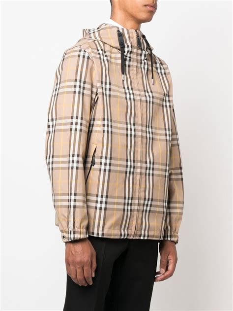 Shop Burberry Stanford Hooded Jacket 